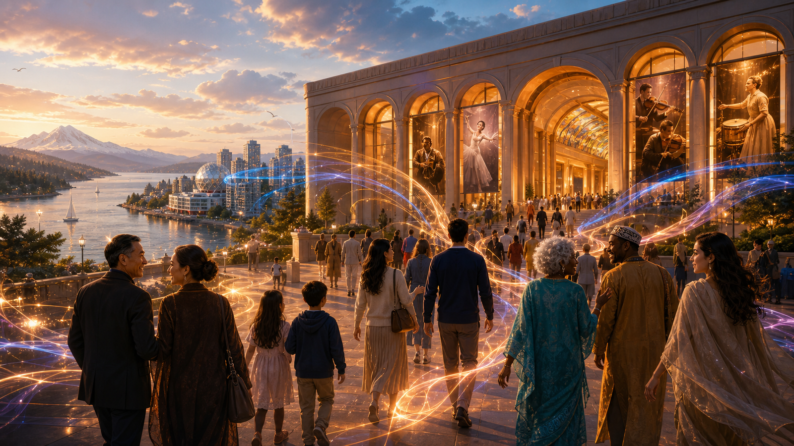Multicultural arts visual