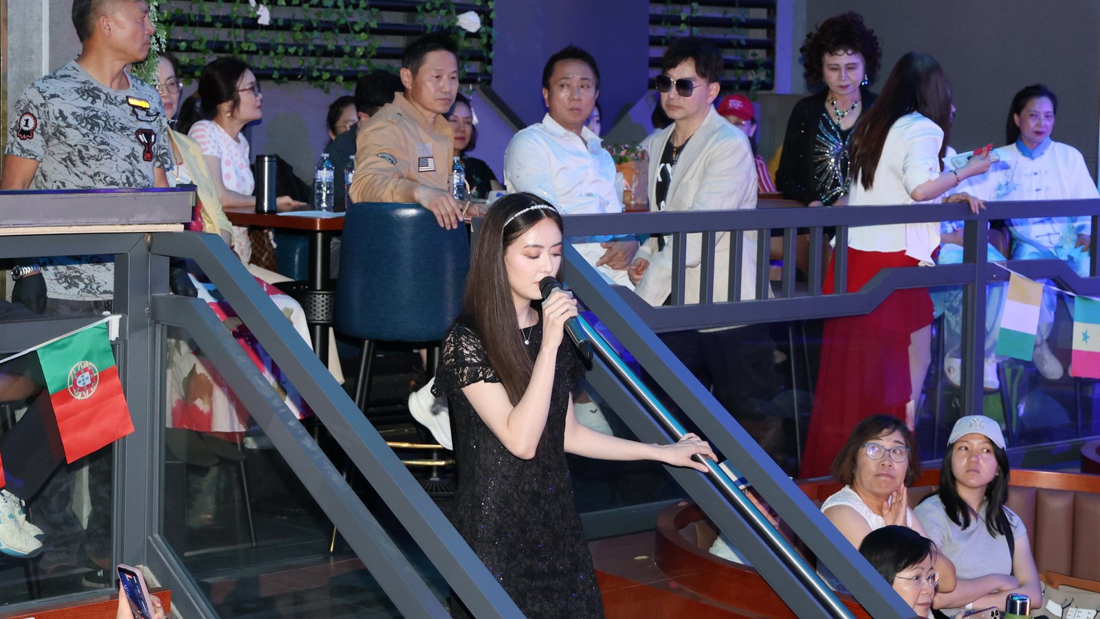 Audience-side singing moment